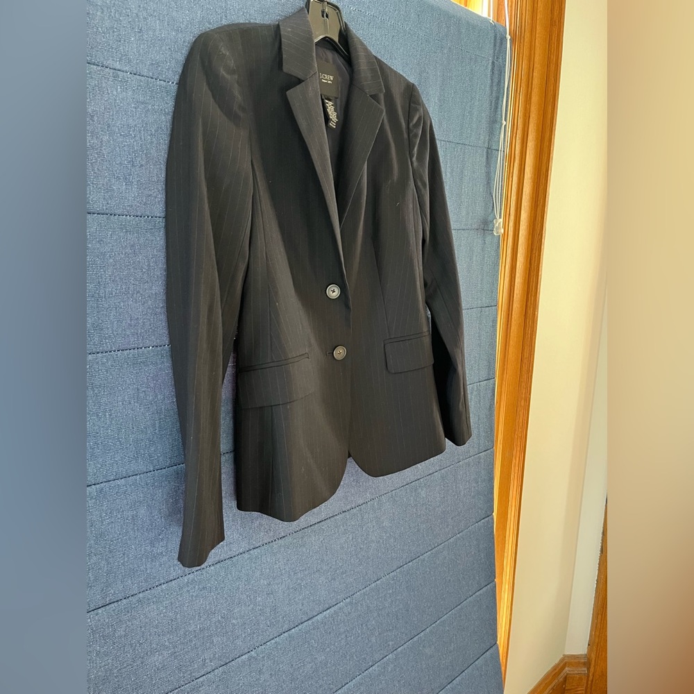 Jcrew super 120s pinstripe blazer